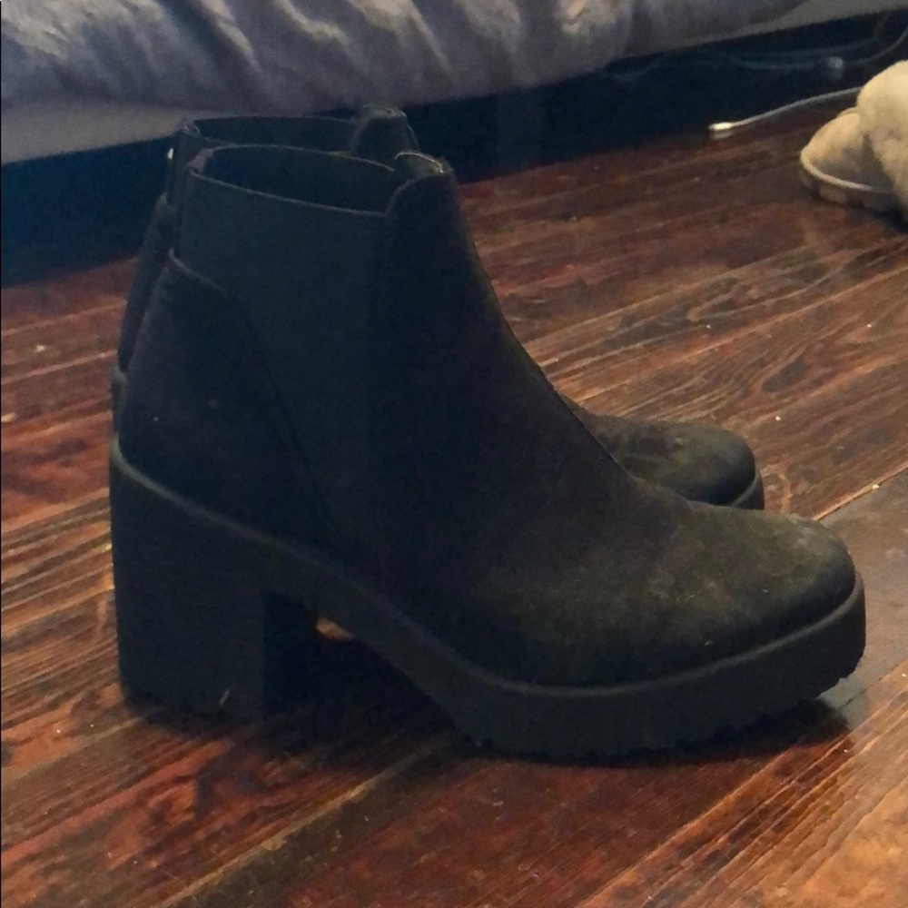 Black Platform Booties